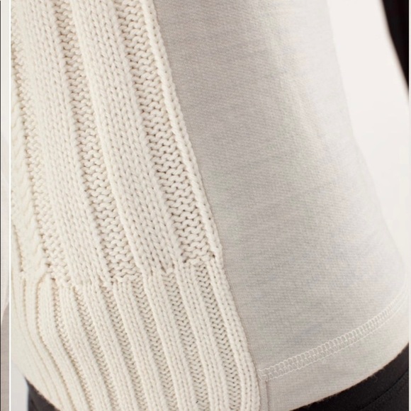 Lululemon St Moritz Cable Knit Wool French Sweater - Picture 7 of 13